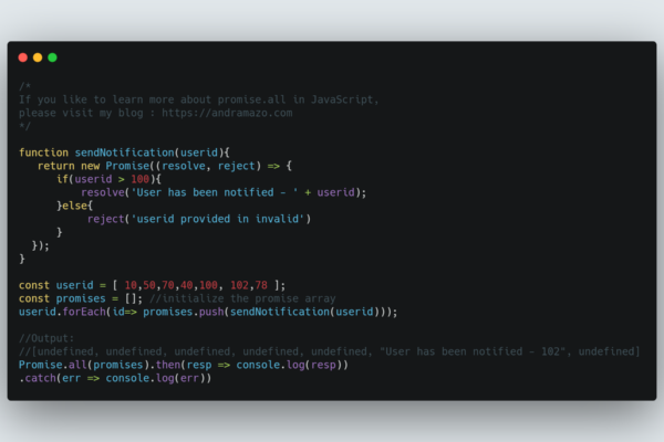 How to use Promise.all()  in JavaScript